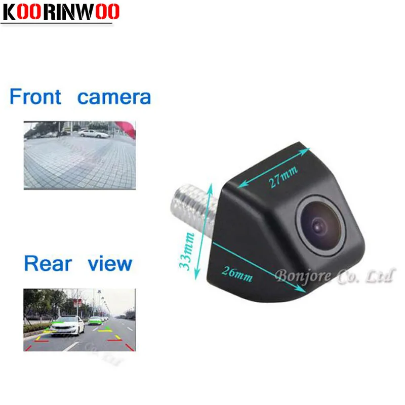 

Koorinwoo Mini Car front Camera Auto rear view cam Waterproof Reverse Parking Camera Parking System High quality safe Assistance