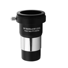 KINGOPT 1,25 дюймов Барлоу оптический Стекло линза в металлической оправе 2X/3X/5X линза для астрономического телескопа M42x0.75 аксессуары для резьбы