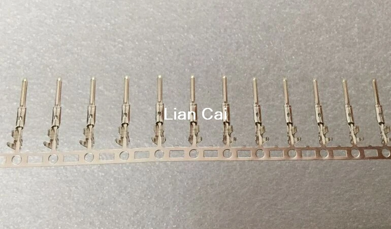 100 шт 2,54 мм Мужской Dupont перемычка провода клеммный Разъем булавки обжимной МЕДИ