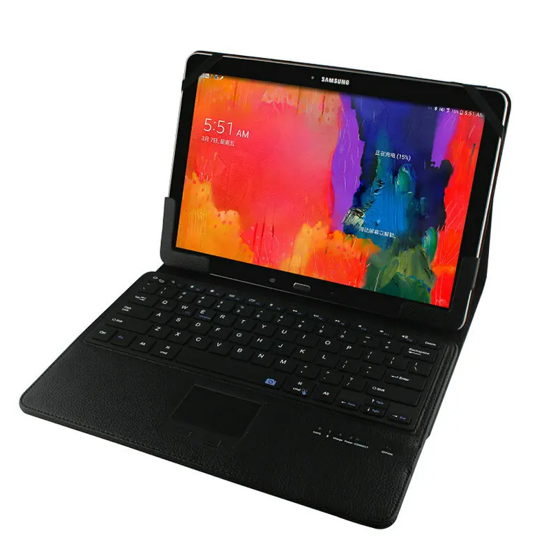 

New Bluetooth Keyboard Touchpad PU Stand Case Cover Station Silm Business For Microsoft Surface Pro 3 12" Hot Cheap High quality