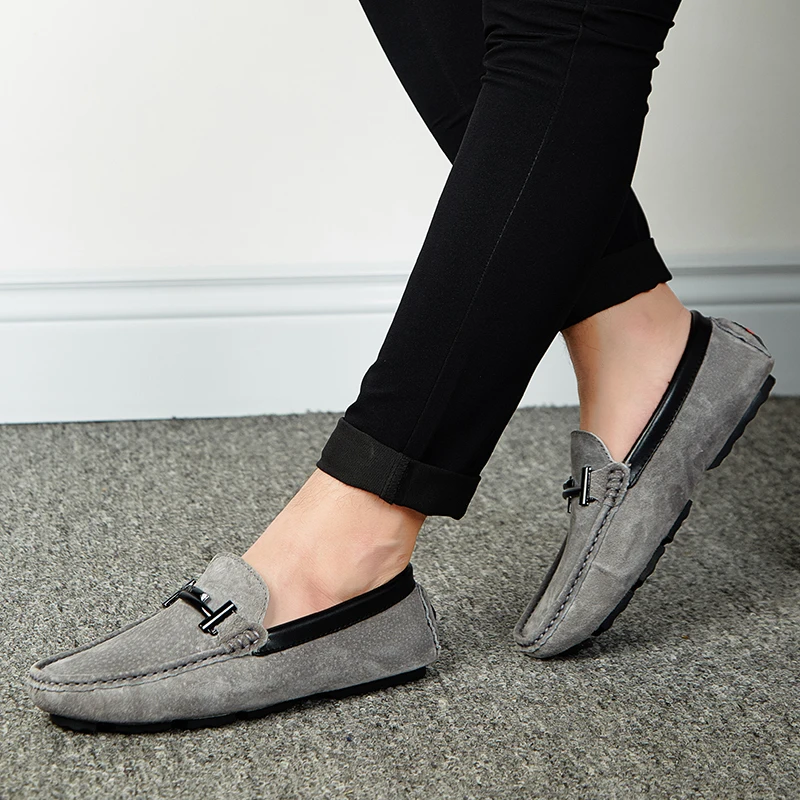 

Rommedal Summer Suede Leather Mens Loafers Luxury Brand Top Men's Casual Shoes Slip On Boat Shoes For Men Moccasins Chaussure