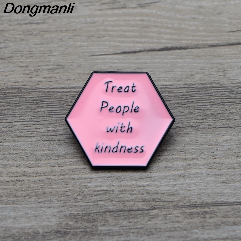 

L3306 Harry styles Euote Treat People with Kindness Metal Enamel Pin for Backpack Badge Lapel Pin Brooch Jewelry 1pcs