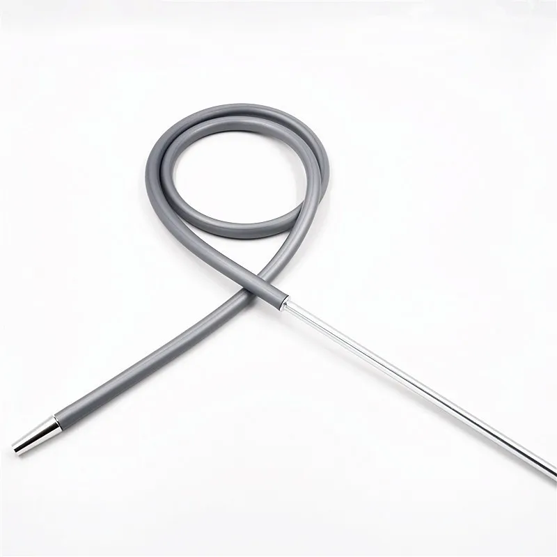 

1PCS Arabian Hookah Hose Silicone High-grade Metal Aluminum Handle Hookah Accessories Chicha Pipe Smoking 1.7m Long