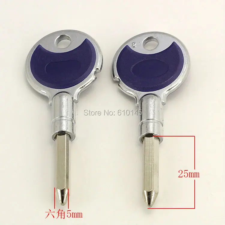 B137 Six corner cylinder key blank keyin Locks from Home Improvement on