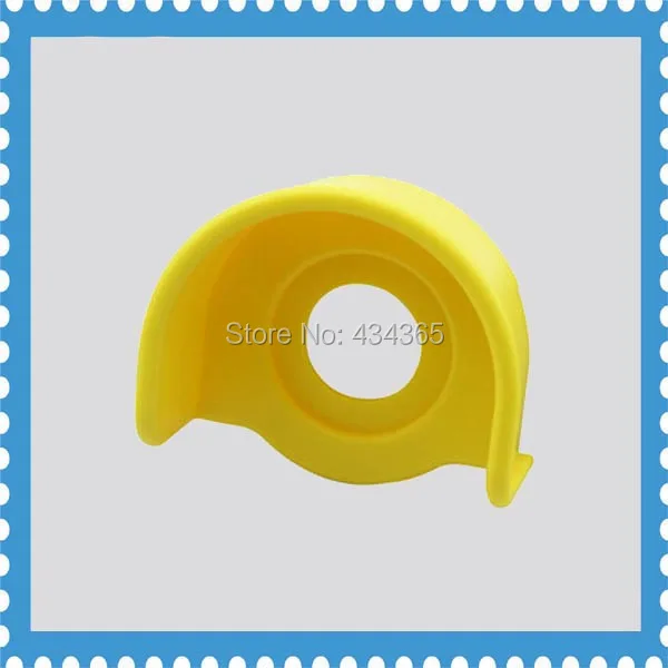 

10pcs Button switch protective cover 22mm emergency stop button protective cover yellow protective cover 22MM button box