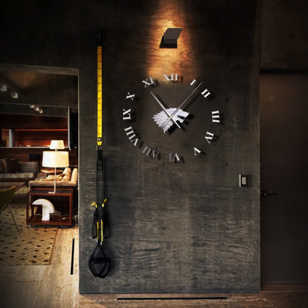 

DIY Wall Clock Winter is Coming Vinyl Record Clock Game of Thrones Hanging Wall Clock Birthday Gift Home Decor