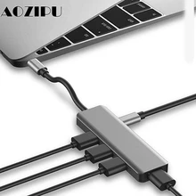 Многофункциональная док-станция usb type-c USB-C концентратор USB 3,0 RJ45 VGA адаптер для MacBook samsung Galaxy S8 S9 HUAWEI Matebook