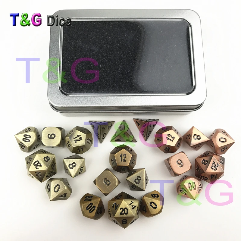 3 Sets of 21PCS T&G High Quality Dnd Bronze/Brass/Copper