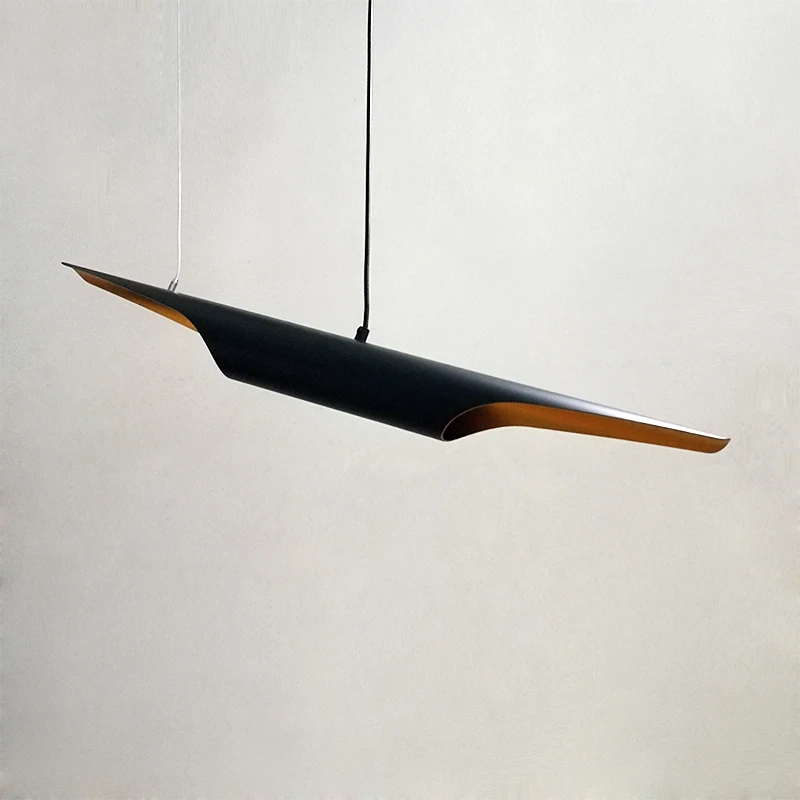 

1pcs Art Deco/ Vintage industrial Restaurant Lamp Aluminum Pipe Light Black&Golden Coltrane Suspension Pendant Lamps AC110V/220V