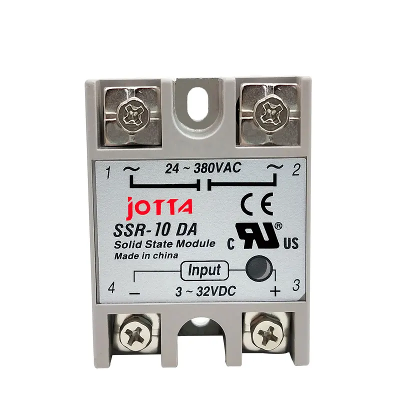 Однофазное твердотельное реле SSR 10DA/25DA/ 40DA DC control AC в белом корпусе|Реле| |