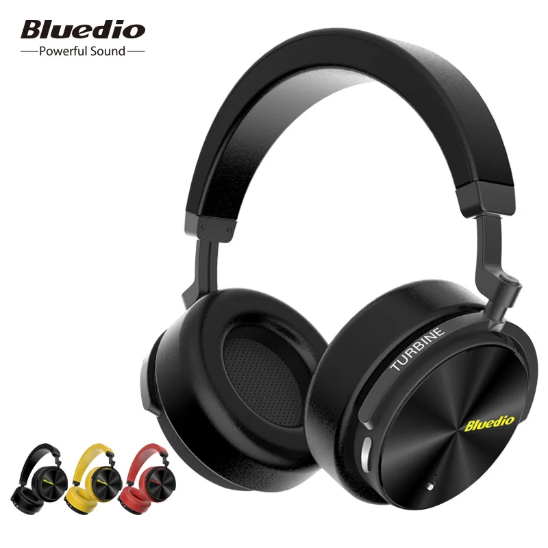Bluedio T5 Active Шум отмена Беспроводной Bluetooth наушники Bluetooth 4,2 Портативный гарнитура с микрофоном для сотового телефона