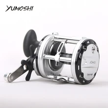 Yumoshi новая 12+ 1BB морская рыболовная приманка без наживки, литой барабан, рыболовная катушка, лодка, рыболовная снасть, телескопическая