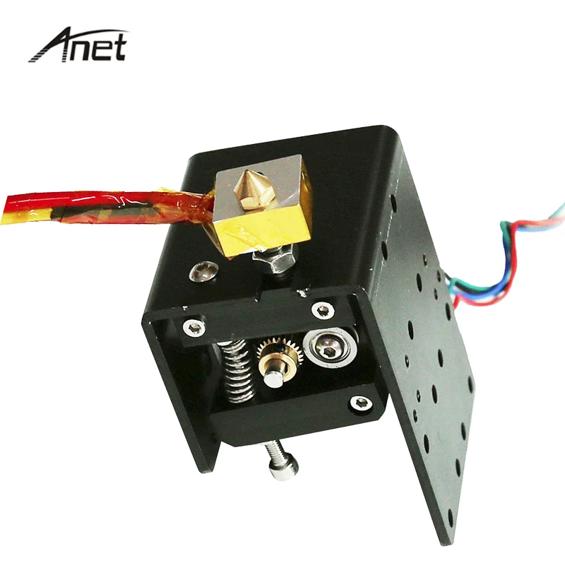

Anet MK8 Extruder Motor Kit 0.4mm Nozzle 30mm Extruder Throat 12V 40W Heater Thermistor Aluminum Heater Block For A8 A2 Printer