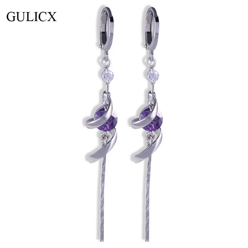 Женские длинные серьги GULICX дизайнерские с кисточками белый желтый золотистый