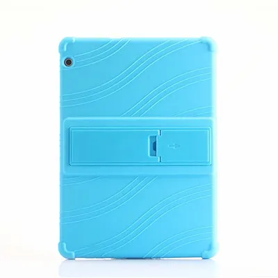 Мягкий чехол для huawei MediaPad T3 10 планшет Силиконовые чехлы-держатели для huawei T3 9,6 дюймовый Honor игровой коврик 2 AGS-L09 AGS-L03 AGS-W09 - Цвет: sky blue