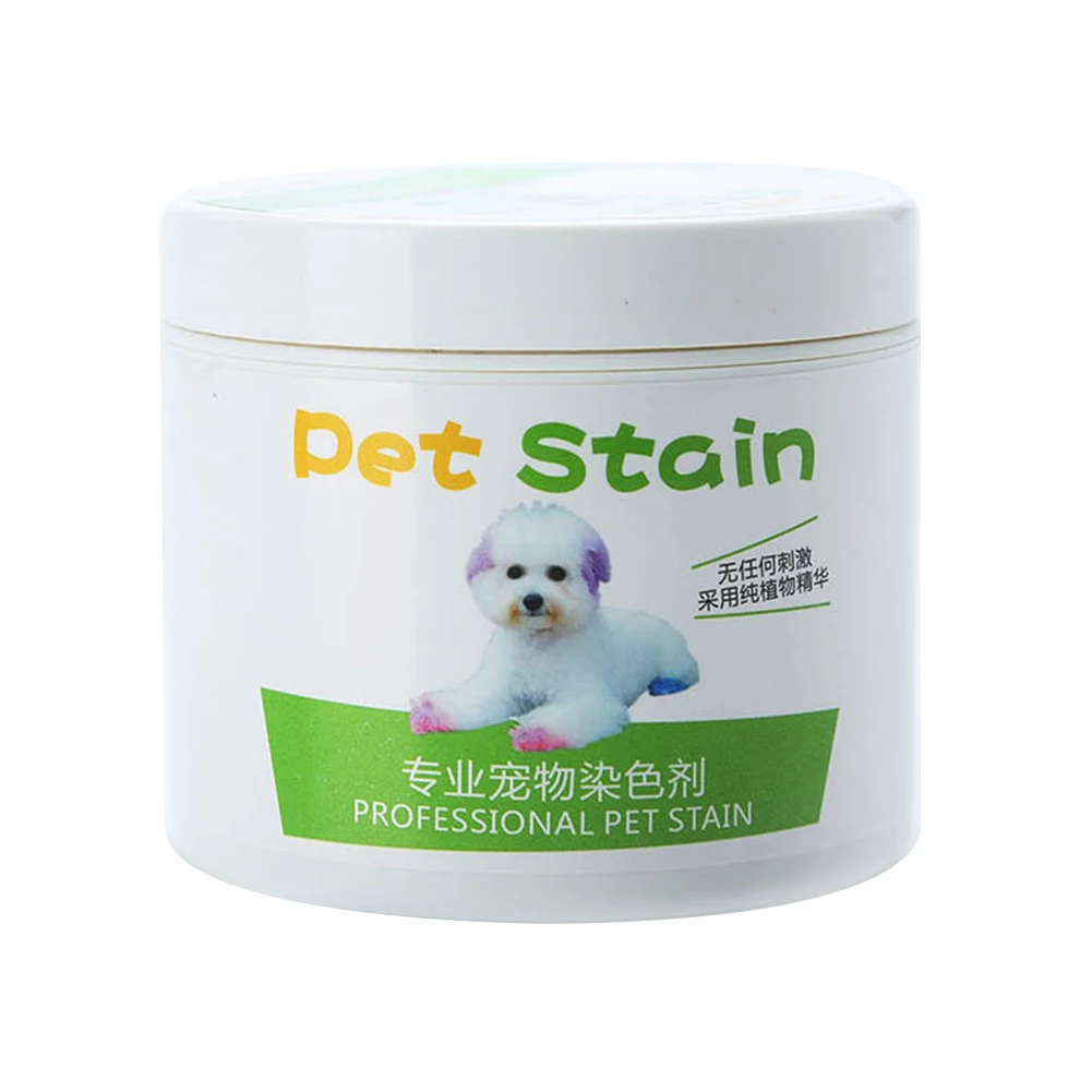 1Pc 100ml Professional Hair Dye Gel for Dogs Pet Stain Anti Allergic Cat Dog Hair Dye Cream Coloring Agent DIY dyeing wax