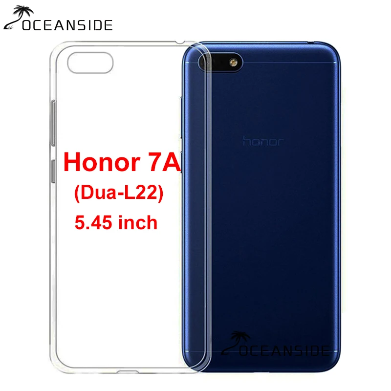 

For Huawei Honor 7A Russia Version Case Soft Crystal Silicon Back Cover On Honor7A 7 A Dua-L22 Dua L22 Transparent Tpu 5.45Inch
