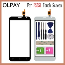 OLPAY 5,5 дюймов Сенсорное стекло для мобильного телефона для Fly FS551 сенсорный экран дигитайзер Переднее стекло объектив сенсор инструменты Бесплатный клей и салфетки