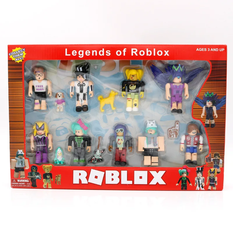 Us 1159 45 Off9pcslot Roblox Blocks Cute Action Figures Plastic Pvc Birthday Christmas Gifts Collectible Funs Toys Children 2018 Roblox Toy In - 