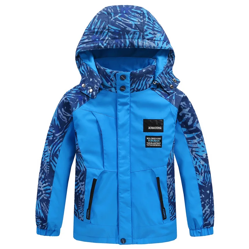 

Boys Clothes Coat Kids Fleece Jackets For Boys Children Outerwear Hooded Thick Coat 4-12Y Boy Warm Windproof kids Clothes