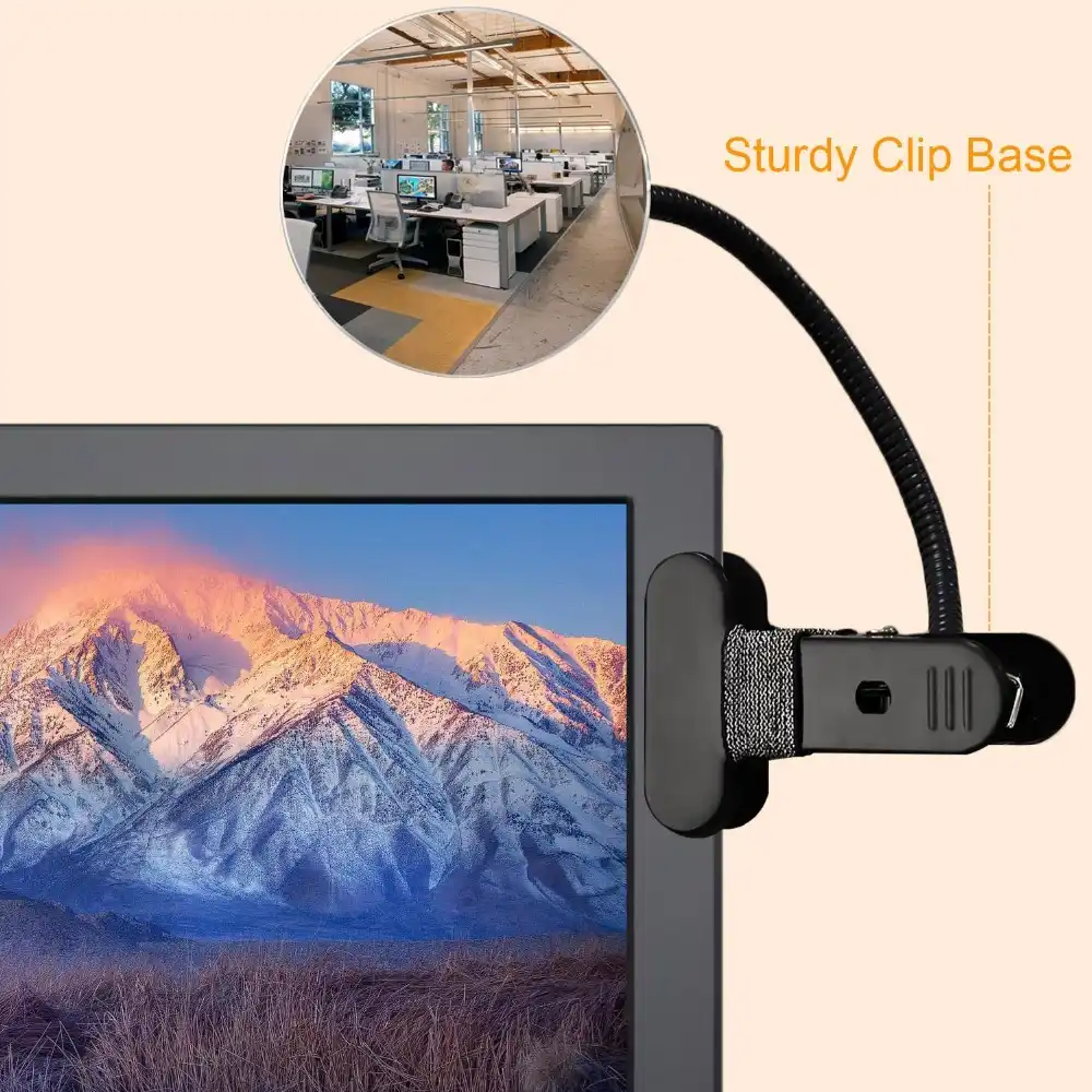 Slingifts Clip On Cubicle Mirror Computer Rearview Mirror Convex