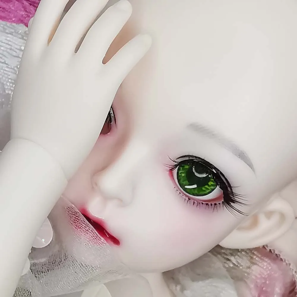 Акриловые глаза BJD 1 пара зеленый цвет сделай сам 12 мм 14 16 18 20 22 sd msd 1/3 1/4 1/6|Куклы| |