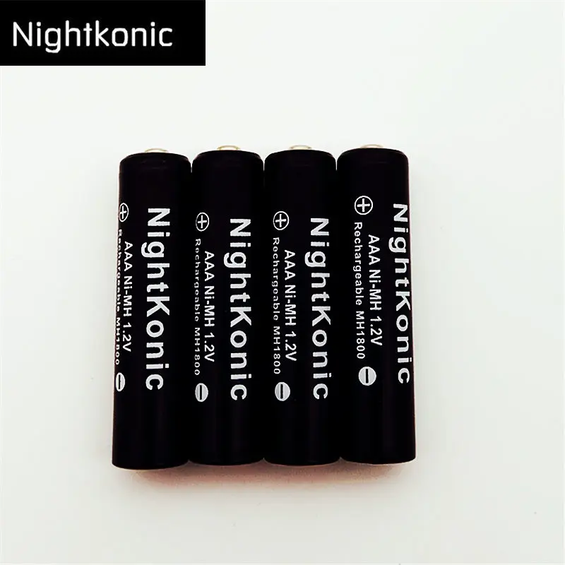 

Original ( Battery Number : 12 ) NightKonic 1.2V MH AAA Battery NI-MH Rechargeable Battery BLACK