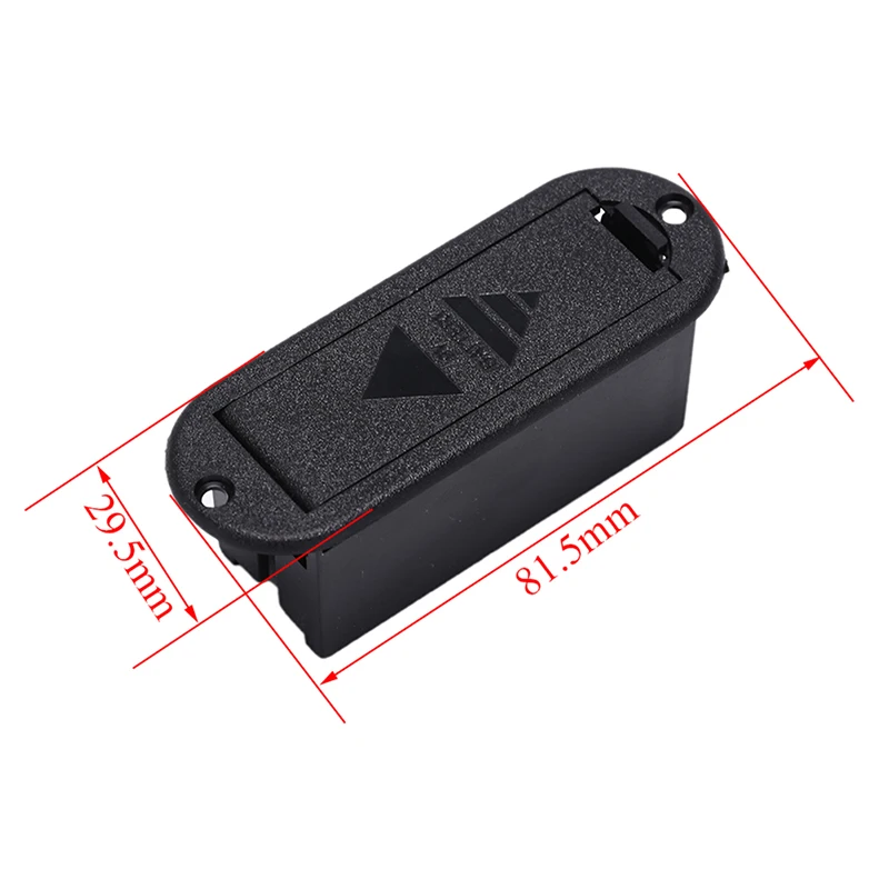 Replacement Battery Holder Box 9V Battery Box Case Cover Holders For Guitar Bass Pickup For Ukulele With Wires