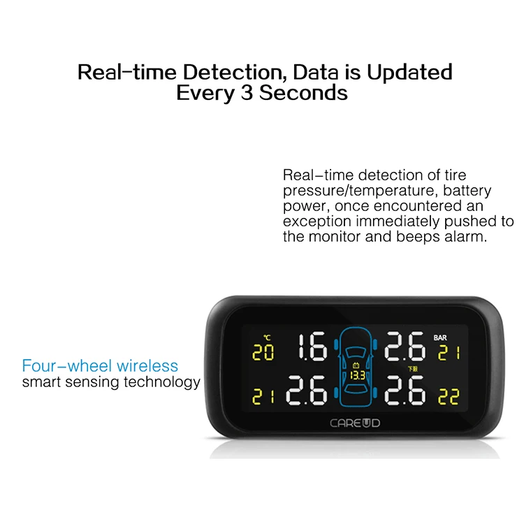 U903 TPMS Car tire pressure monitor system 38