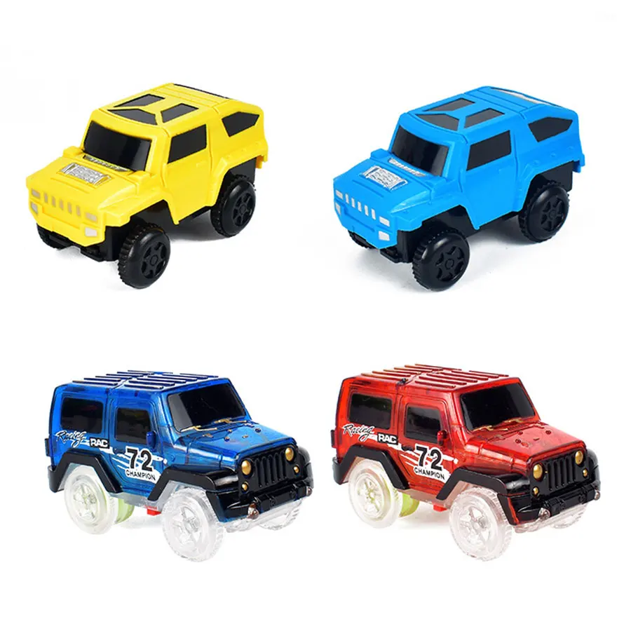 

2018 New Electronic Car for Magic Track Toys With Flashing Kid Railway Luminous Machine Car Educational