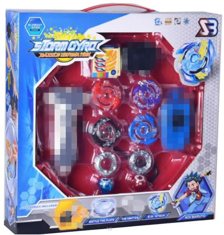 Spinning ToP Burst 4D With Launcher and Arena Metal Fight Battle Fusion