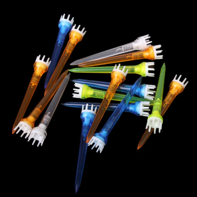 Free Shipping 50Pcs 78mm Mixed Color Plastic Crown Golf TEES on