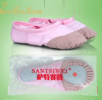 

Girls Ballet Dance Shoes Gymnastics Shoes Women Adult Ballet Pointe Dance Shoes Canvas Flat Slippers Ballerina Shoes For Kids