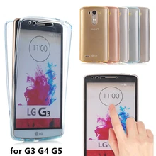 

LG3 LG4 LG5 Crystal Transparent Case For LG G3 G4 G5 Cover Soft 360 TPU Full body Protective Clear Phone bag Cases G 3 4 5