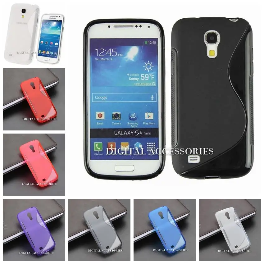 Для Samsung Galaxy S4 mini i9190 новый высококачественный многоцветный S-line гибкий мягкий