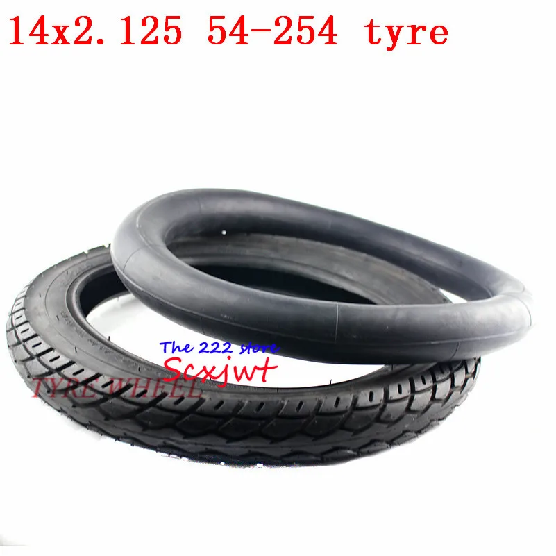 

14 inch wheel Tire 14 X 2.125 / 54-254 tyre inner tube fits Many Gas Electric Scooters and e-Bike 14*2.125 tire 14x2.125