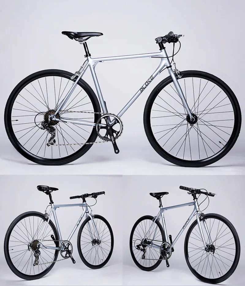 Excellent Fixed Gear Bicycle Frame Bike Accessories  Steel Frame 53/48cm Road Bike Frameset  Match Fork 6