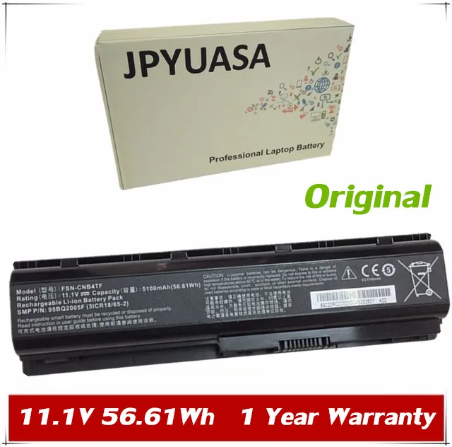 

7XINbox 11,1 V 56.61wh 5100mAh оригинальный FSN-CNB4TF Аккумулятор для ноутбука SMP Z40A T45 V42F6 T570 FSN-CNB4TF 95BQ2005F 3ICR18/65-2