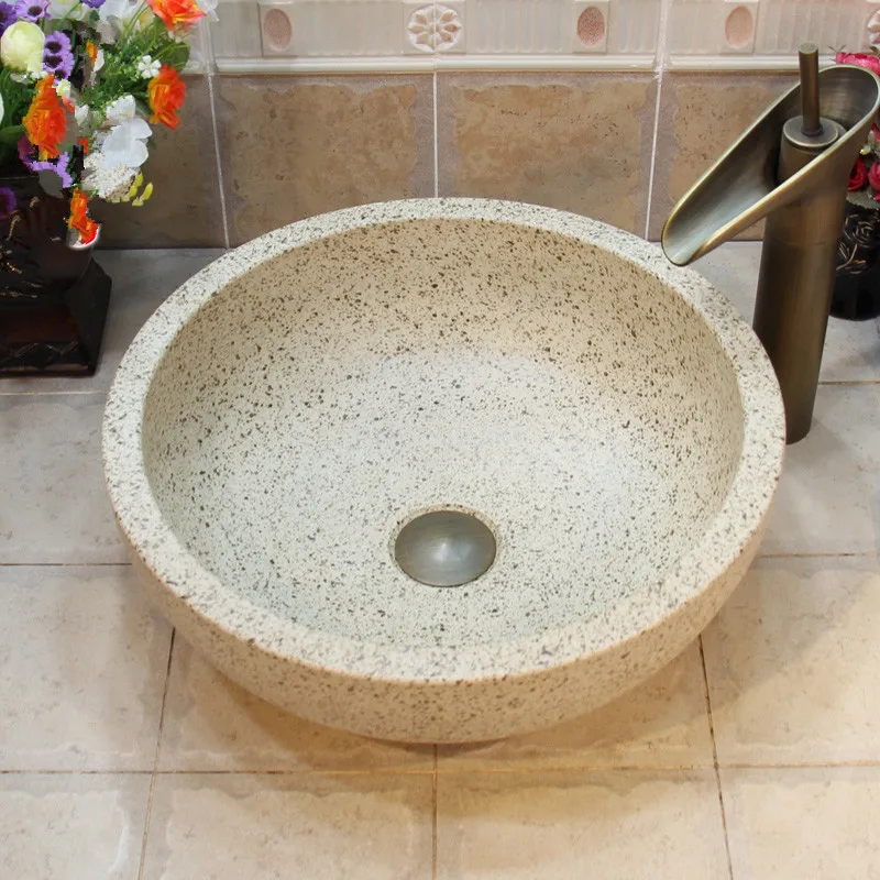 China Lavabo Ceramic Counter Top Wash Basin Cloakroom Hand Painted Vessel Sink bathroom sink bowl wash basin (1)