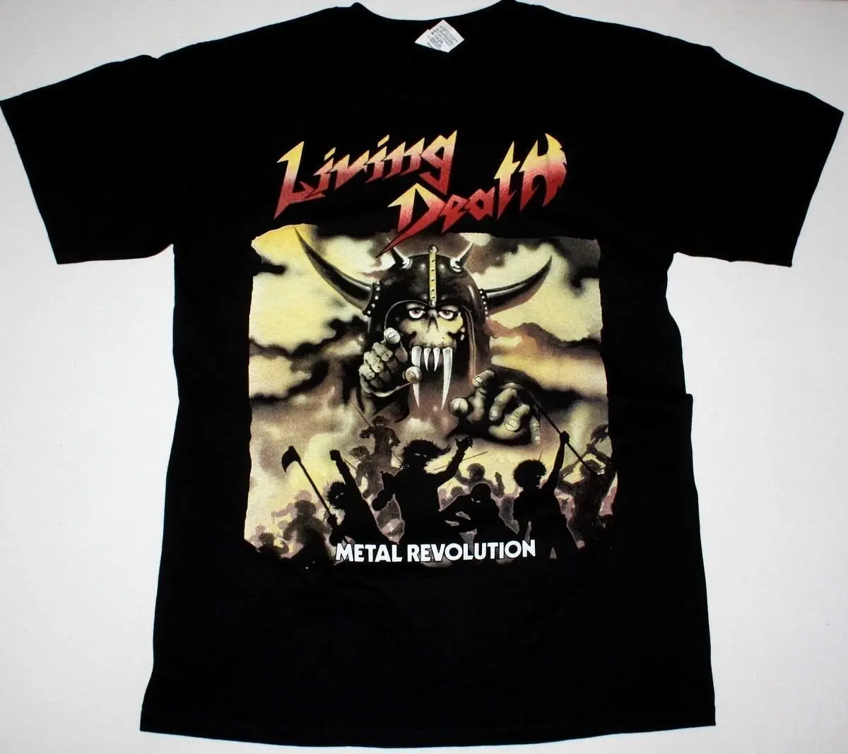 Жизнь смерти Металл революция немецкий тяжелый металл THRASH Новая черная футболка