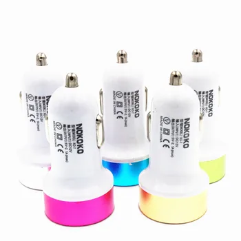 

redbearlin Dual USB 2 Ports 5V 2.1A Car Charger adapter for iPhone 4 5 6s For samsung htc Blackberry lg mp3 mp4
