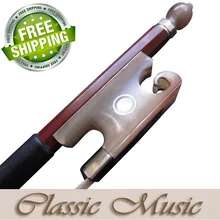 Пернамбуку Скрипки лук с Хорн Улитка Pattern лягушки(4/4), хорошо сбалансированный и быстрый ответ Лидер продаж