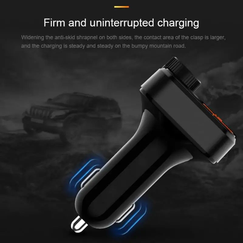 BT82D Bluetooth Dual USB Автомобильное зарядное устройство MP3-плеер Handsfree fm-передатчик одна кнопка бас автомобильное зарядное устройство