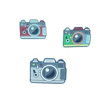 Camera Metal Enamel Brooch Creative Fashion Vintage Camera Badge Pin Fun Trendy Costume Backpack Jewelry Accessories Gift