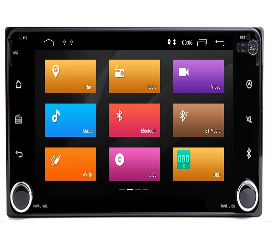 Flash Deal 2GB RAM 32GB ROM Android 9.1 2019 new 2 DIN Car DVD GPS PlayerFor Toyota auto radio double din with GPS,BT,Steering wheel contro 1