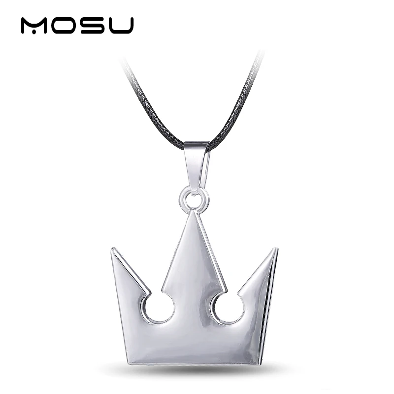 

MOSU Hot Game Kingdom Hearts Metal Necklace Crown Shape Pendant Cosplay Accessories Jewelry Gift can Drop-shipping