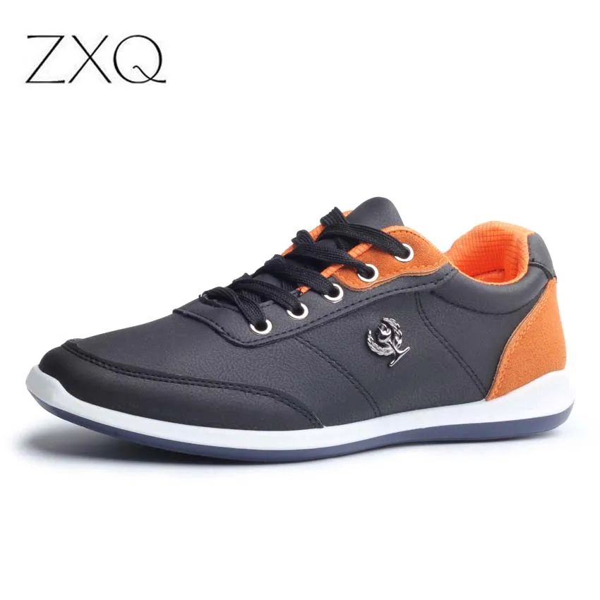 New 2017 Men Shoes Lace Up Designer Spring Autumn Fashion Men Casual Shoes Male Footwear For Men Black Blue