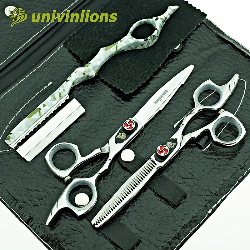 

univinlions 6" japanese hair cutting shears hair scissors razor hairdressing scissors professional barber razor edge haircutter