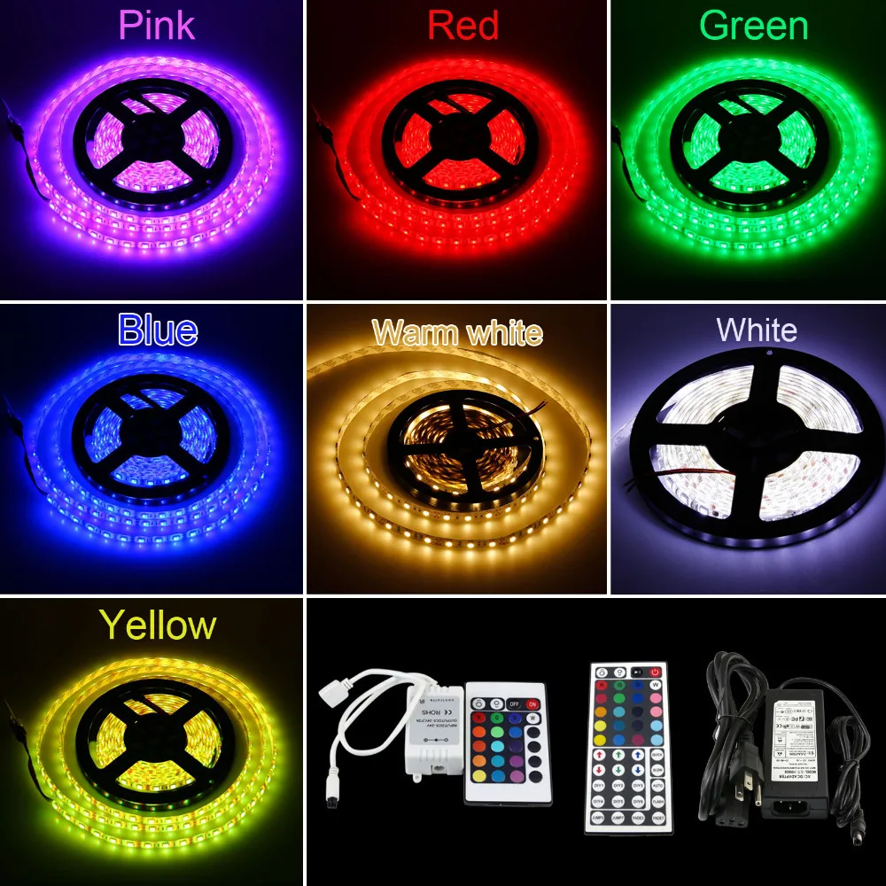 Светодиодная лента горячая Распродажа SMD 5050RGB яркое освещение суперсветильник