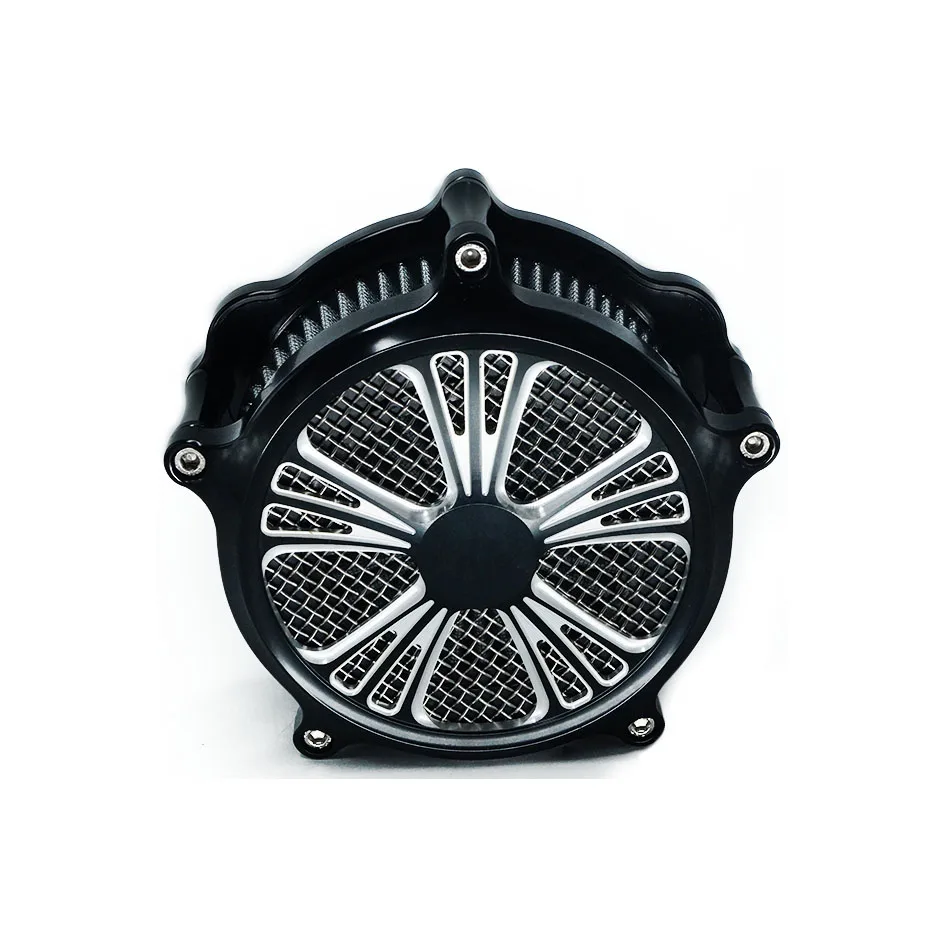 

Motorcycle Chrome Air Cleaner Intake Filter Kit For Harley Sportster 883 1200 Dyna Softail Touring Road Glide Models